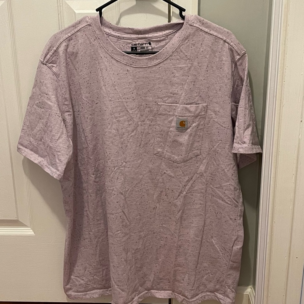Carhartt Heathered Pink Short Sleeve Tee